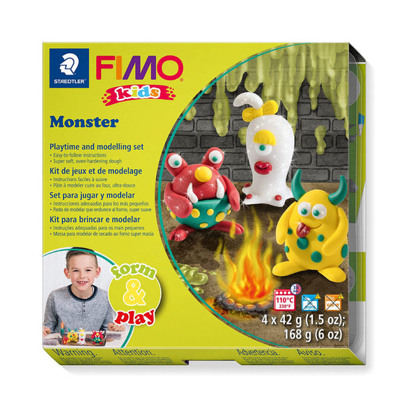 Kit Form & Play Monster Fimo Kids