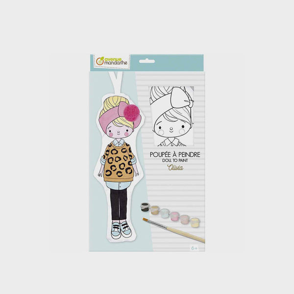 Muñeca para Pintar Olivia Avenue Mandarine