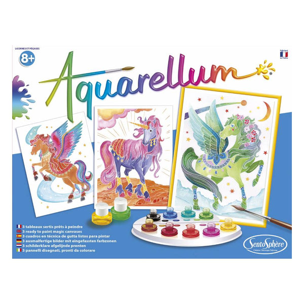 Aquarellum unicornios y pegasos Sentosphere