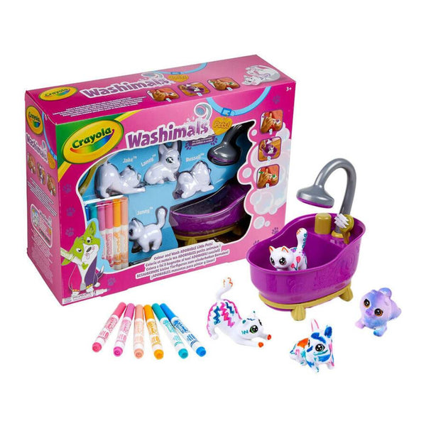Washimals Pets - Bañera 4 Mascotas Crayola (1)