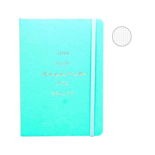 Libreta Turquesa A5 Take Turn Your Dreams Into Reality