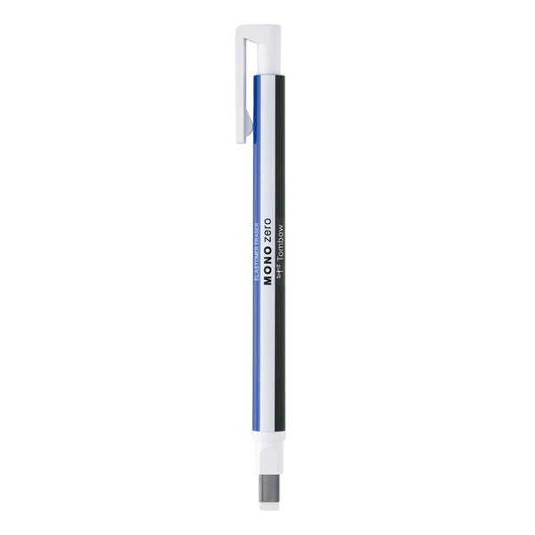 Portagomas Punta Rectangular Azul Mono Zero Tombow
