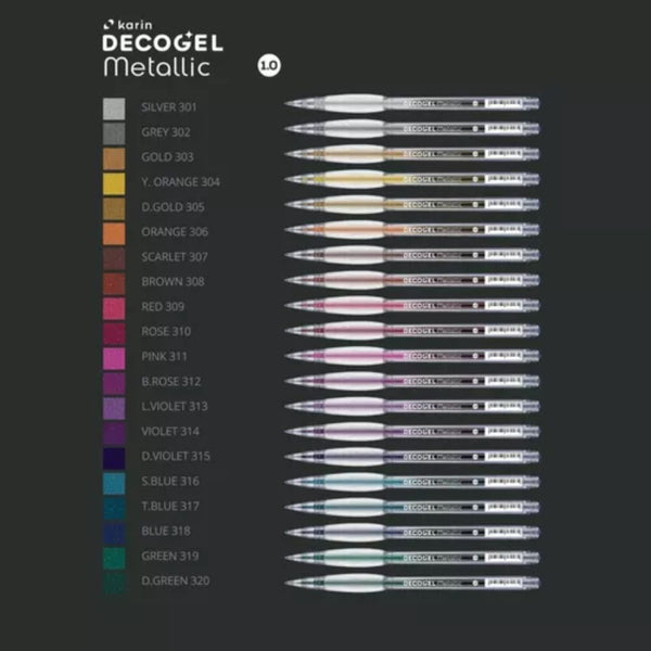 Set de 20 Colores Metallic Decogel 1.0 (1)