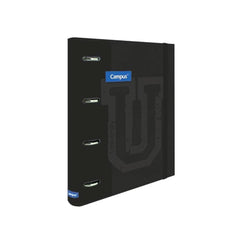 Carpeta A4 Campus Soft 4 Anillas Negro