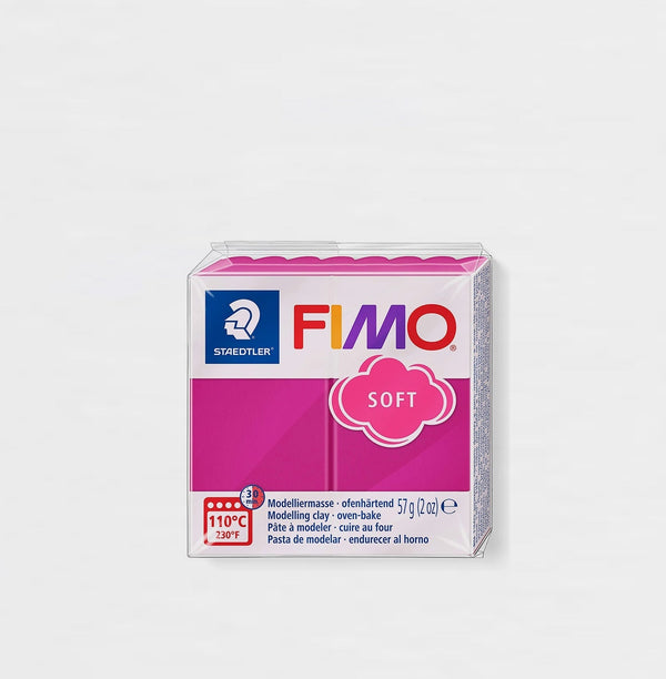 Pasta Modelar Fimo Soft 57gr Staedler & FIMO SOFT ROSA FRAMBUESA 22