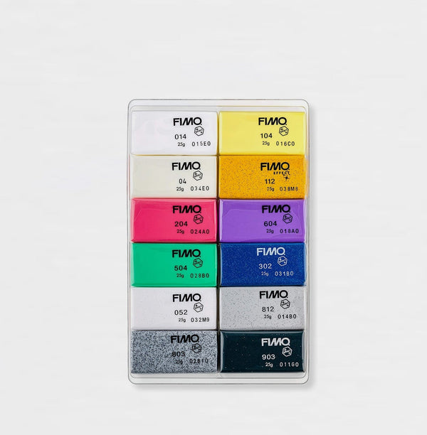 Pack 12 Colores Effect 25gr FIMO