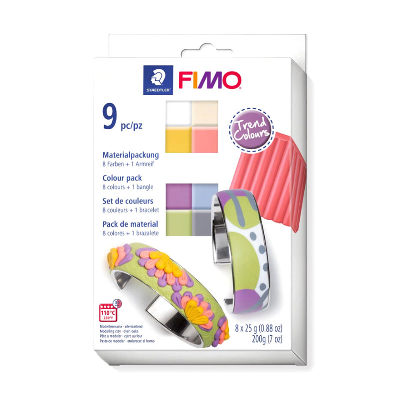 Set 8 Pastas de Modelar + Pulsera Fimo Soft