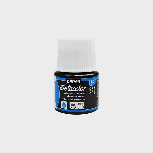 Pintura para Tela Setacolor Opaco Tornasolado 45ml Pebeo & PEBEO 99 NEGRO TORNASOLADO
