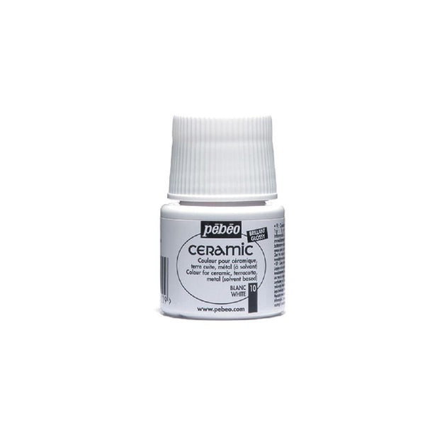 Ceramic Pintura para Cerámica 45ml Pebeo & 10 BLANCO