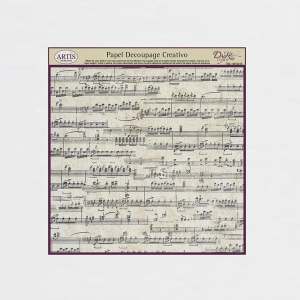 Papeles Decoupage Notas Musicales - 0813215