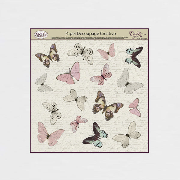 Papeles Decoupage Mariposas De Colores - 0813393