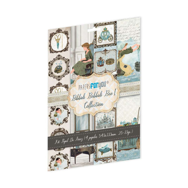 Set 4 Papeles Arroz 54x33 Bibbidi Bobbidi Boo Boda Papers For You