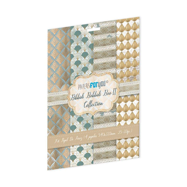 Set 4 Papeles Arroz 54x33 Bibbidi Bobbidi Boo Cenefas Papers For You