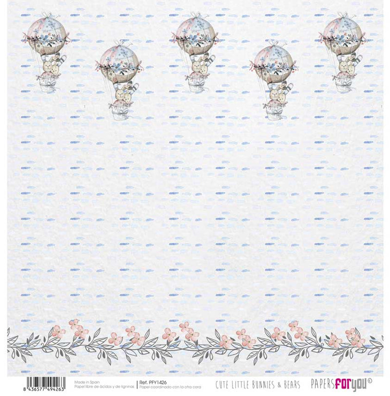 Set Papeles Scrap 30x30 Bunnies Papers For You (12)