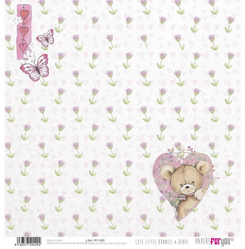 Set Papeles Scrap 30x30 Bunnies Papers For You (18)