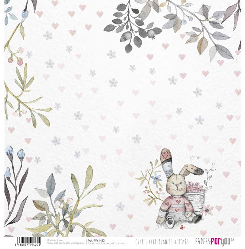 Set Papeles Scrap 30x30 Bunnies Papers For You (4)