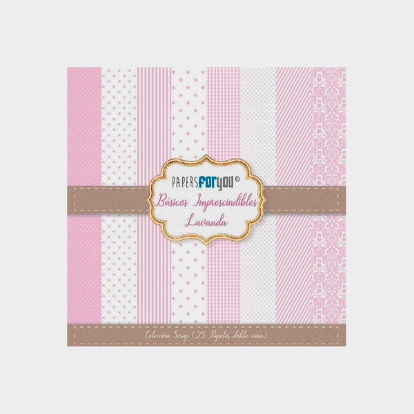 Set 10 Papeles Scrap Lavanda 30x30 Papers For You