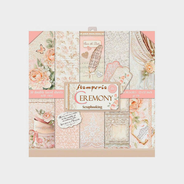 Set Papeles Scrap 'Ceremony' 30,5x30,5cm Stamperia