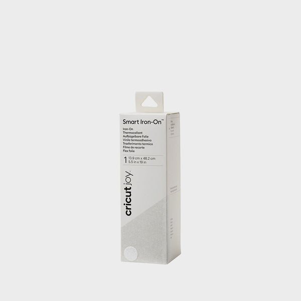 Cricut Joy Rollo Vinilo Textil Smart Iron color Purpurina Blanco 13,9 x 48,2 cm (5,5x19")