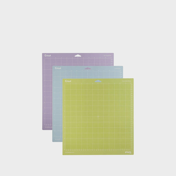 Paquete de 3 Bases de Corte Cricut 12x12 Adherencia Variada