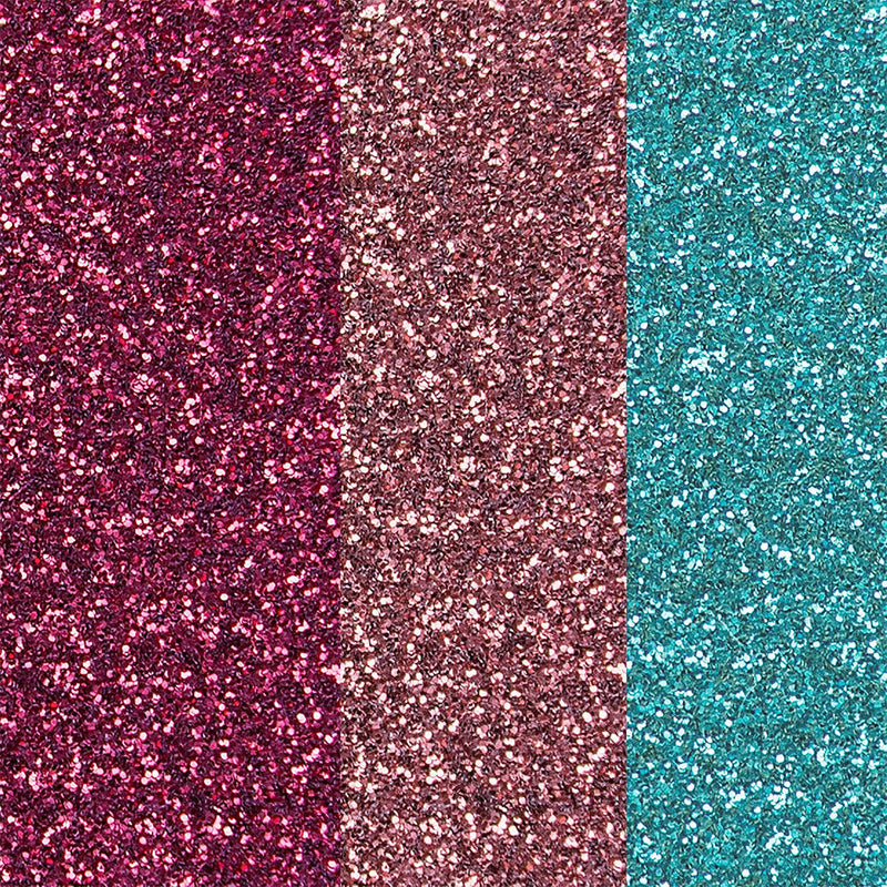 Set 3 Hojas Vinilo Textil Glitter Iron on 30,5x30,5 Glam Squad Cricut (1)