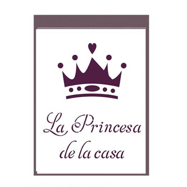 Plantilla Stencil Princesa de la Casa A6 Dayka