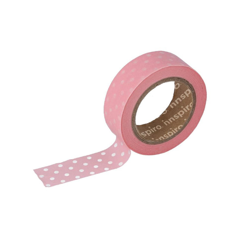 Washi Tape Rosa Topos 15mmx10m