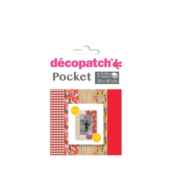 Set 5 Papeles Pocket Collection 27 30x40 Decopatch