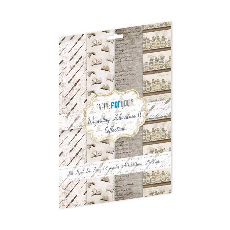 Set 4 Papeles Arroz Wizarding Adventure II