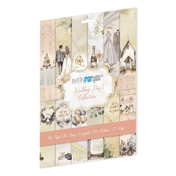 Set 6 Papeles Arroz 30x21 Wedding Day I Papers For You