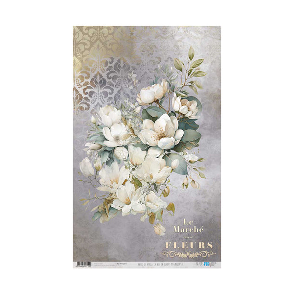 Papel Arroz 54x33 La Vie en Fleurs Magnolias I