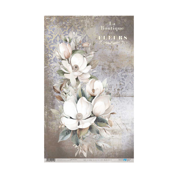 Papel Arroz 54x33 La Vie en Fleurs Magnolias III
