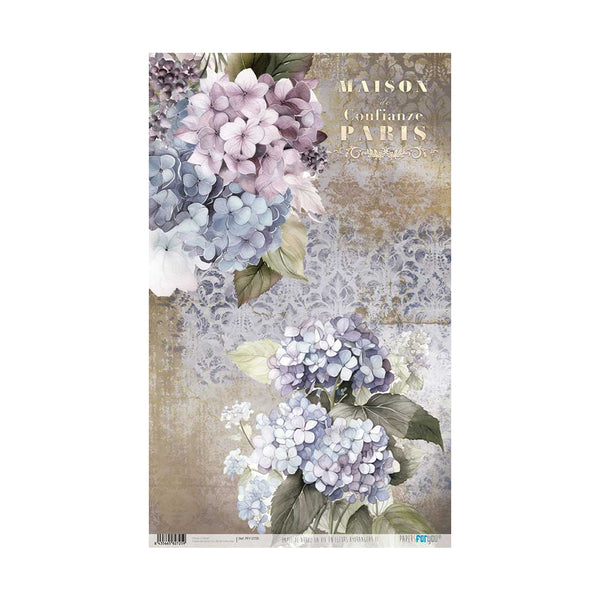 Papel Arroz 54x33 30g La Vie En Fleurs Hydrangeas II