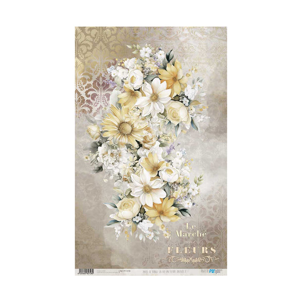 Papel Arroz 54x33 30g La Vie En Fleurs Daisies I