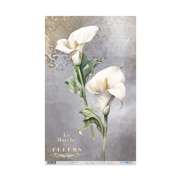 Papel Arroz 54x33 30g La Vie En Fleurs Calla Lily I