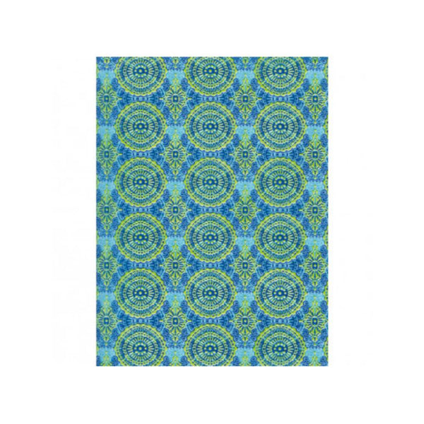 Hoja Mosaico Azul y Verde Décopatch 30x40 cm Nº388