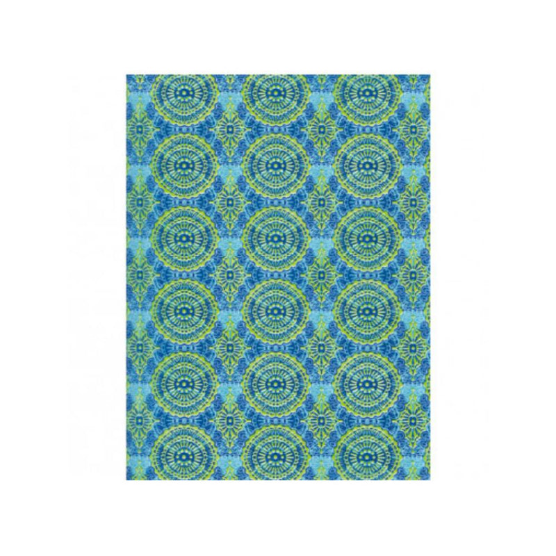 Hoja Mosaico Azul y Verde Décopatch 30x40 cm Nº388