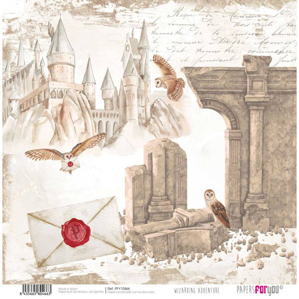 Papel Scrap Harry Potter 30x30 Wizarding Adventure Papers For You