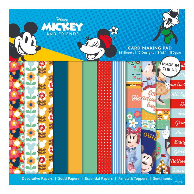Set 36 Papeles Scrap 20x20 Mickey & Friends Disney