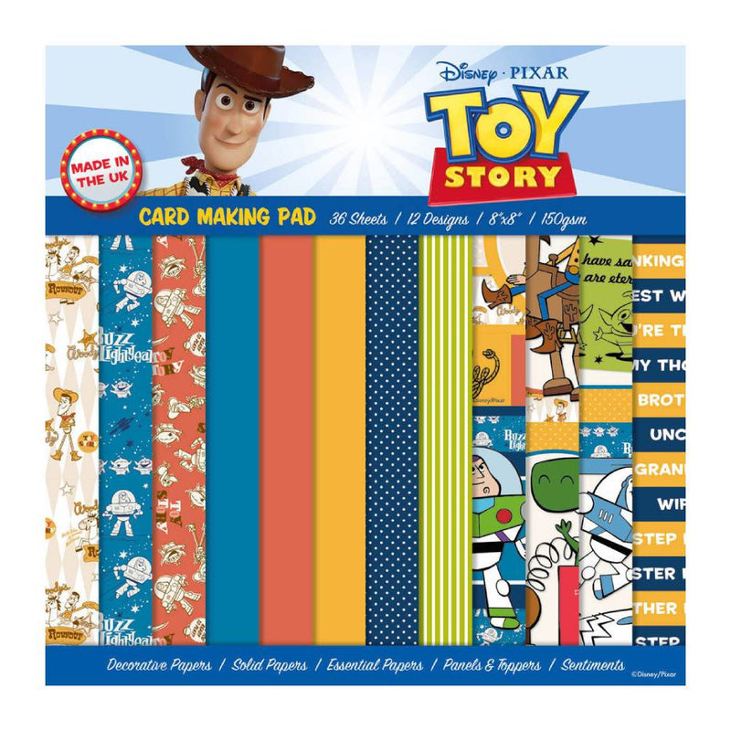 Set 36 Papeles Scrap 20x20 Toy Story Disney