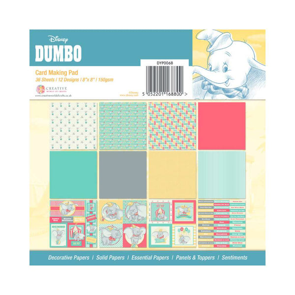 Set 36 Papeles Scrap 20x20 Disney Dumbo (1)