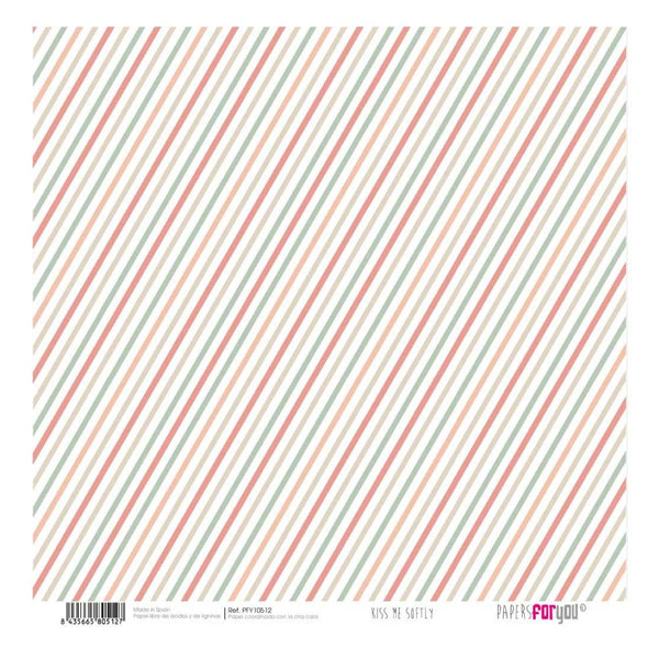 Set 12 Papeles Scrap 30x30cm Kiss Me Softly Papers For You (1)