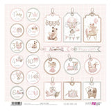 Set 12 Papeles Scrap 30x30cm Lullaby Baby Girl Papers For You (24)