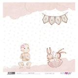 Set 12 Papeles Scrap 30x30cm Lullaby Baby Girl Papers For You (3)