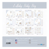 Set 12 Papeles Scrap 30x30cm Lullaby Baby Boy Papers For You (25)