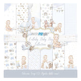 Set 12 Papeles Scrap 30x30cm Lullaby Baby Boy Papers For You