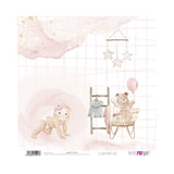 Set 24 Papeles Scrap 20x20cm Lullaby Baby Girl Papers For You (13)
