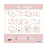Set 24 Papeles Scrap 20x20cm Lullaby Baby Girl Papers For You (25)