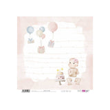 Set 24 Papeles Scrap 15x15cm Lullaby Baby Girl Papers For You (15)