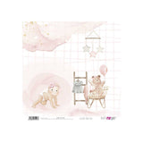 Set 24 Papeles Scrap 15x15cm Lullaby Baby Girl Papers For You (13)